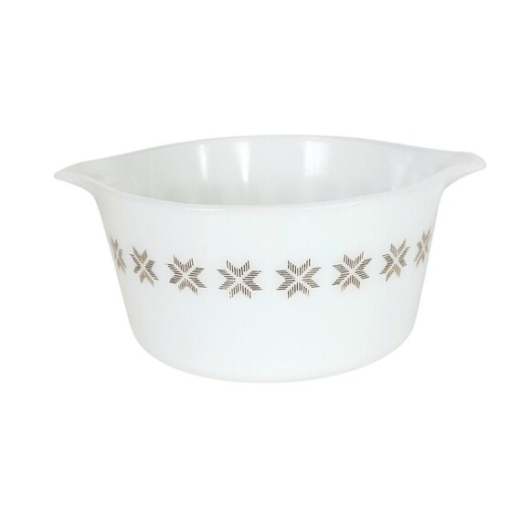 Vintage 60s Pyrex Town & Country 1 qt and 2.5 qt Round Casserole Dish Set of Two - Picture 8 of 16